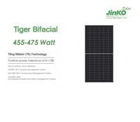 Panneaux solaires monocristallins PERC à demi-cellules bifaciaux double vitrage JKM455-475M-7RL3 470W, efficacité 20,87 %, pour usage commercial (PV)