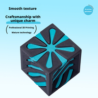 Jouet anti-stress éducatif pour enfants, cube spiralé en plastique imprimé en 3D, design de dessin animé, éco-responsable, best-seller