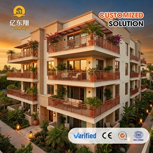 Edificio de Apartamentos de 4 Pisos con Estructura de Acero Galvanizado de Alta Resistencia, Construcción Modular Prefabricada para Dormitorio Estudiantil - Product Image 1