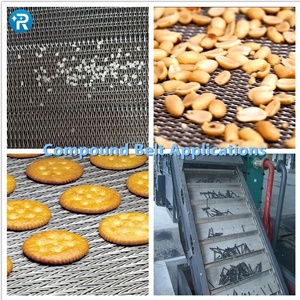 Hợp chất cân bằng dệt dây lưới băng tải Đai cordweave thực phẩm trang trại ngành công nghiệp bền cinta transportadora de malla de alambre - Product Image 5