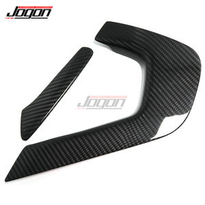 قطع ديكور داخلية من ألياف الكربون لسيارة كورفيت C7 Z06 ZR1 موديل 14-19، غطاء لوحة الكونسول الوسطي، حواف عجلة القيادة، لوحة ناقل الحركة، غطاء أزرار رفع زجاج الأبواب - Product Image 2