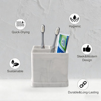 Support de brosse à dents en silicone exclusif transfrontalier, sans perçage, pour rangement d'articles de toilette d'hôtel, étagère de salle de bain, organisateur de pinceaux de maquillage