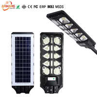 Lampadaire solaire tout-en-un professionnel LED intégré 200W, puissant, haute performance, étanche IP65 pour l'extérieur