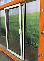 Ventana de Aluminio de Lujo con Marco Delgado y Rejillas, Triple Acristalamiento, Rotura de Puente Térmico, Eficiente Energéticamente