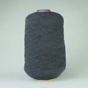 Hilos de tejer hilo cubierto de goma de látex teñido 907575 hilo de doble cubierta de elastano para calcetines
