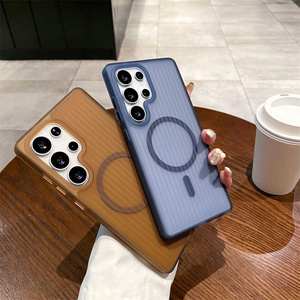 <span class=keywords><strong>Funda</strong></span> Protectora para Teléfono con Carga Inalámbrica Magnética, Resistente a Golpes, Textura Mate Esmerilada, para <span class=keywords><strong>Samsung</strong></span> S26 S25 S24 S23 S22 <span class=keywords><strong>S21</strong></span> <span class=keywords><strong>Ultra</strong></span> - Product Image 1