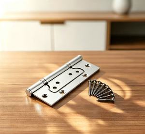Bisagras Ocultas de Acero Inoxidable en Forma de Mariposa de 5 Pulgadas para Puertas de Madera y Acero, Duraderas, Fáciles de Instalar, Estilo Europeo, para Muebles de Cocina - Product Image 1