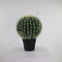 Sculpture de cactus en résine moderne avec pot, statue géométrique minimaliste, décoration de table en résine durable