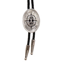 Cravate Bolo Pirate Personnalisée Chine, Motif Loup en Cristal, Plaqué Or Rose, Options de Couleurs Personnalisées - Fournisseur en Gros pour Mariages
