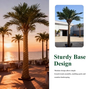 Grande <span class=keywords><strong>Palma</strong></span> Artificiale da Esterno Resistente ai Raggi UV, Albero Finto per Decorazione Paesaggistica di Hotel, Resort, Centri Commerciali e Uso Commerciale - Product Image 4