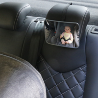Miroir de voiture pour bébé, rétroviseur pour siège enfant, miroir de vue arrière réglable et large pour siège arrière de voiture