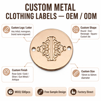 Logo personnalisé en métal, alliage de zinc, gaufré en 3D, logo commémoratif en métal pour t-shirt, étiquettes métalliques avec logo kc pour vêtements