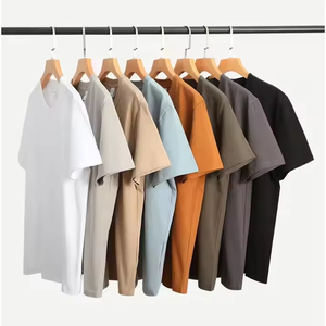 เสื้อยืดคอกลมผู้ชาย ผ้าเรียบ 220 กรัม ผ้าฝ้าย 100% คุณภาพสูง สำหรับวัยรุ่น เท่ห์  รับสกรีนลายตามสั่ง - Product Image 1