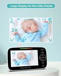 Caméra de sécurité pour bébé de 4.3 pouces avec version nocturne et prix bon marché - Product Image 3