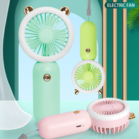 Ventilateur portable AntarcChill Mini, rechargeable par USB, avec lumière nocturne, ventilateur pratique à piles, mini ventilateur à main, mini ventilateur portable