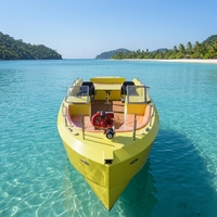 Yacht de sport électrique en aluminium de 6,6 m certifié CE, directement de l'usine, bateau sans pilote pour la pêche et les études hydrographiques, télécommandé