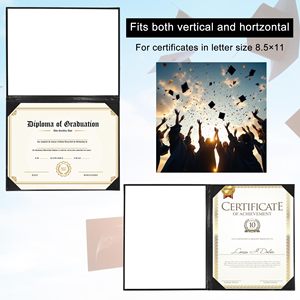 Protège-diplôme multi-angles en cuir personnalisable avec logo OEM pour certificats et diplômes - Product Image 5
