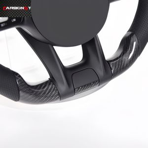 Volante de coche de fibra de carbono y cuero, personalizado, Led, <span class=keywords><strong>2022</strong></span>, para Benz - Product Image 4