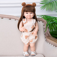 Poupée Reborn réaliste en silicone souple pour tout le corps, toucher réel, 55 cm, Betty, jouet de bain pour enfants, cadeau d'anniversaire pour filles