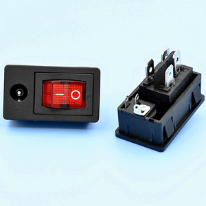 2 / 3 / 4 / 6 broches/<span class=keywords><strong>Mini</strong></span>/Micro/bouton/bascule/interrupteur à bascule Kcd1 avec prise/prise/prise/connecteur/alimentation/AC/DC - Product Image 4