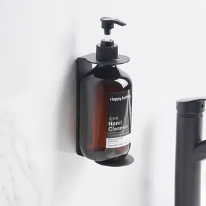 Hot sale Premium Kitchen & Bathroom Accessories Refillable Liquid Hand Glass Manual Soap Dispenser With Wall Bracket