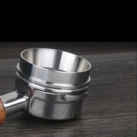 Anneau doseur à café expresso en acier inoxydable, écologique, au design moderne, pour portafiltre de 51 mm/53 mm/58 mm