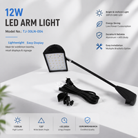 Lampe d'exposition LED 12W 1300LM à faisceau large pour stand de salon professionnel, éclairage de signalisation de magasin, boîtier en aluminium et ABS