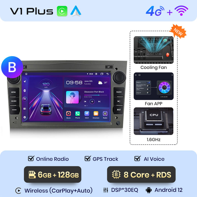 V1 พลัส 6+128GB สีเทา