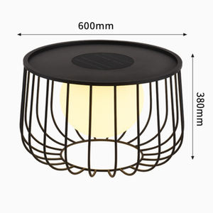 Luz de poste solar del anochecer al amanecer, lámpara de Pilar, Bola de jaula para decoraciones de camino de jardín, balcón, Patio, <span class=keywords><strong>terraza</strong></span>, farol superior de poste - Product Image 5