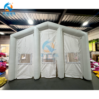 Tente hermétique gonflable et étanche OEM pour le camping en plein air, tente commerciale étanche à l'air, tunnel, grand mât d'air pour les salons professionnels