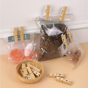 Mini Mollette in Bambù Ecologiche e Resistenti all'Ingrosso e Clip per Borse, Mollette per <span class=keywords><strong>Foto</strong></span> per Soggiorno e Uso Domestico Fai-da-Te - Product Image 2