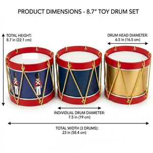 Tambour américain coloré HUASHENG en bois de bouleau et peuplier avec <span class=keywords><strong>peaux</strong></span> en film de polyester pour enfants - Promotionnel - Product Image 6