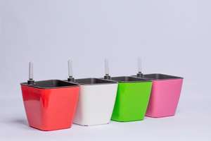 Maceta de Alta Calidad con Autorriego de PP para Jardín y Hogar, Uso en Exteriores, Estilo Nórdico, Flor Artificial, 10 Años de Uso en Interiores - Product Image 6