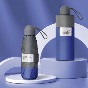 Nuevo Modelo de Paraguas Plegable de Tres Secciones con Colores Contrastantes, Super Resistente al Viento, Tela Pongee 190T, Protección UV, Ideal para Viajes y Regalos - Product Image 2
