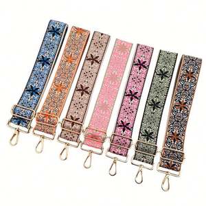 New Thickened Jacquard Decorative Wide Women's Bag Accessory Shoulder Crossbody Long Strap Cross-Border - Product Image 3