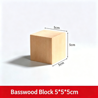 Blocs de bois de tilleul non finis pour sculpture, cubes de bois de tilleul de plusieurs tailles pour bricolage, sculpture d'animaux et artisanat