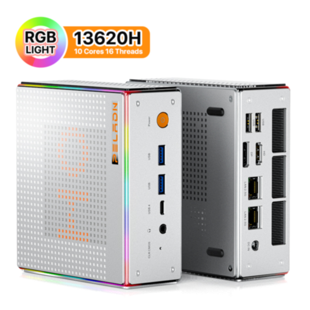 2025 Mini Gaming PC Core i9 13900F 24 Cores RTX4070 12G RTX4060Ti 8G Micro Desktop Computer 1xHD2.1 3xDP Win11 Pro PC Gamer