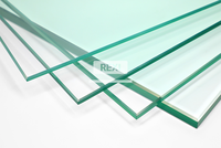 Feuille de verre transparent CE transparent 1mm-19mm verre cristal solide trempé pour escalier direct usine pour système de salon
