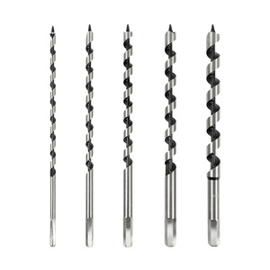 Dr. Giant Auger Drill Bits 5pc Set Hardened Steel 3 Flat Shank For Woodworking - Product Image 1