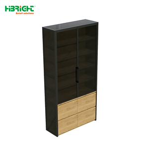 Black <b>Metal</b> Supermarket Shelf Freestanding Retail Display Rack 5 Shelf Gondola Shelving for Store Goods Display - Product Image 2