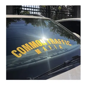 Utilisation de la publicité découpé Logo transfert autocollant impression personnalisée Auto voiture fenêtre pare-brise décalcomanies bannière autocollants