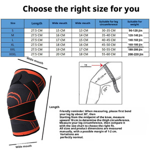 Rodillera de Soporte Ajustable con Compresión Transpirable para Baloncesto, Correr y Deportes OEM - Product Image 4
