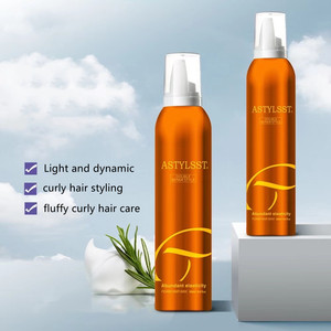 Gel coiffant moussant pour cheveux bouclés pour hommes, produit de coiffage manuel, marque privée personnalisée OEM, coiffage tendance, coiffage fort - Product Image 4