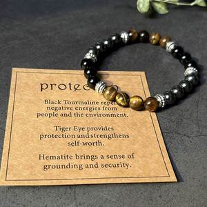 Bracelet en pierre naturelle, perles de verre colorées, énergie curative, livraison rapide dans le monde entier, suivi en temps réel - Product Image 5