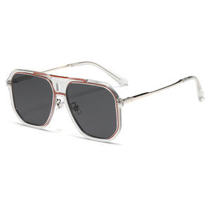Nuevas gafas de sol con montura cuadrada para hombre, protección UV400, montura de PC, lentes de nailon, estilo para conducir al aire libre, diseño moderno - Product Image 5