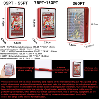 Protection magnétique en aluminium 35PT One Touch pour cartes de sport et de jeu, protection UV, pare-chocs One Touch