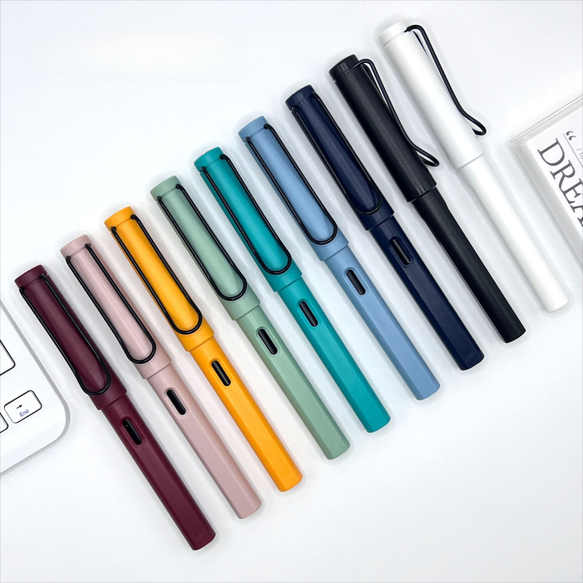 Clip noir tige couleur givrée