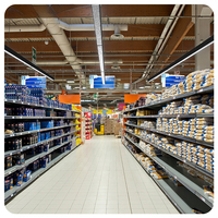 Système de rail linéaire LED en aluminium industriel moderne de 1,2 m, suspendu, pour supermarchés et bureaux, certifié ETL/CE, IP20, gradation 0-10V