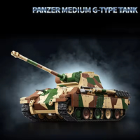 Tanque Alemán Panther Mediano Tipo G 97002, Bloques de Construcción, Modelo de Juguete para Niños