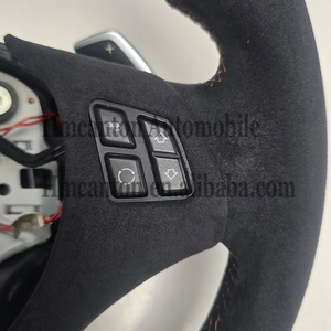 Volant de direction en Alcantara marron avec bande supérieure pour BMW E90 E91 E92 E93 Série 3 - Produits phares - Product Image 2